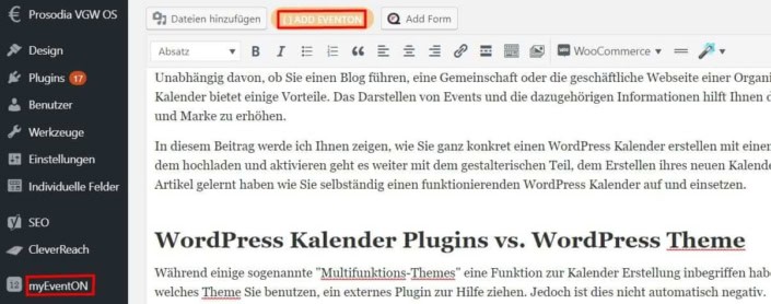 WordPress Kalender erstellen und einbinden - So einfach geht's!